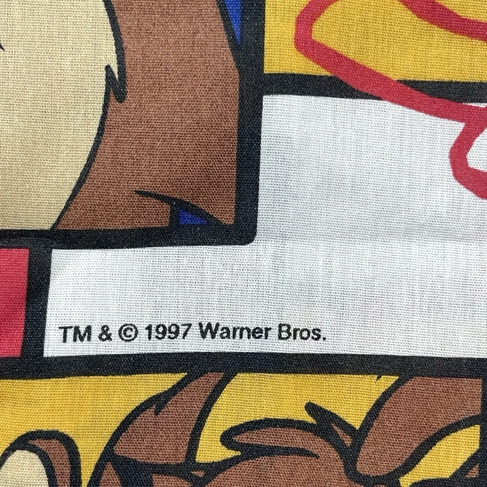 1997 Taz‎ Tasmanian Devil Twin Flat Sheet Warner Bros Untamed Radical Vintage